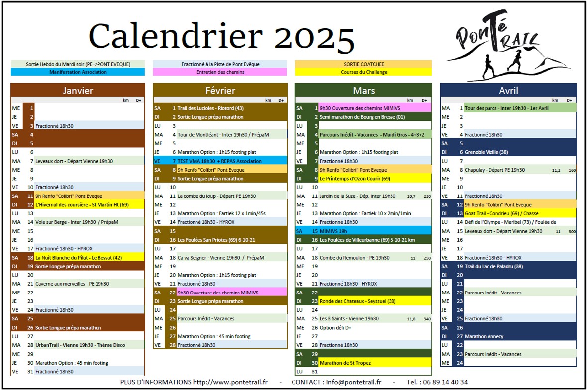 Calendrier 2024